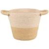B&M Two Tone Rope Basket - Natural -B and M Store 395886 two tone rope basket natural