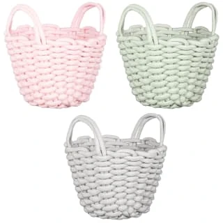 B&M Thick Rope Basket - Pink 4 B&M Thick Rope Basket - Pink - Image 2