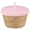 B&M Kendall Basket With Lid - Pink 1 B&M Kendall Basket With Lid - Pink -B and M Store 395976 kendall basket with lid pink 2