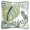 B&M Leaf Print Embroidered Cushion 43 X 43cm -B and M Store 396041 embroidered cushion leaf print