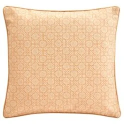 B&M Floral Shower Resistant Two Sided Cushion 43 X 43cm - Yellow