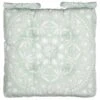 B&M Luxury Seat Pad - Green Floral Print 1 B&M Luxury Seat Pad - Green Floral Print -B and M Store 396151 2 sided printed green floral shower resistant cushion