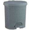 B&M Knit Peddle Bin - Grey -B and M Store 400123 grey knit peddle bin 2
